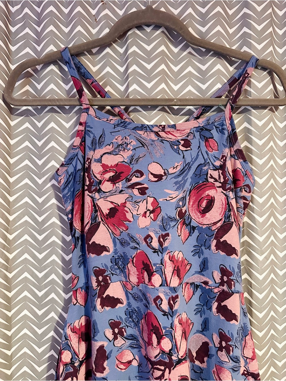 Pact | Racerback Floral Tank Dress, small - Picture 2 of 8